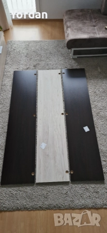 Вратички за гардероб, 185x39cм, ПДЧ 15 мм венге/светъл рокфорд хикори, снимка 2 - Гардероби - 46226255