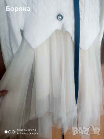Нова рокля тюл и жилетка с колан, снимка 7 - Рокли - 45887196