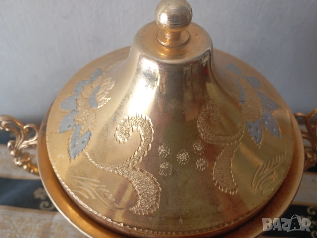 Винтидж купа с капак, снимка 2 - Други ценни предмети - 54133485