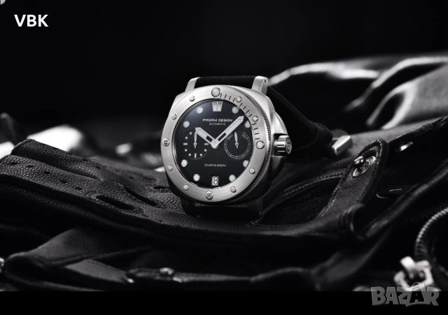 Pagani Design -Бизнес механичен автомат ръчен часовник, снимка 2 - Мъжки - 45567817
