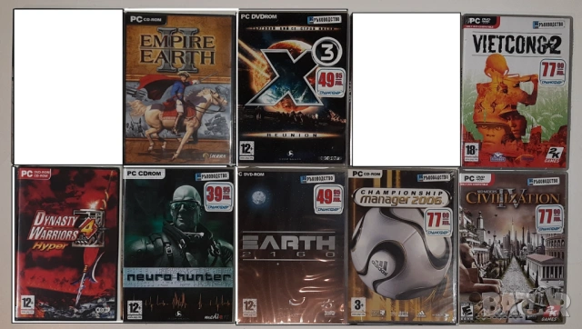Игри за компютър, PC games, Оригинални игри за PC DVD/CD от 1 до 5 €
