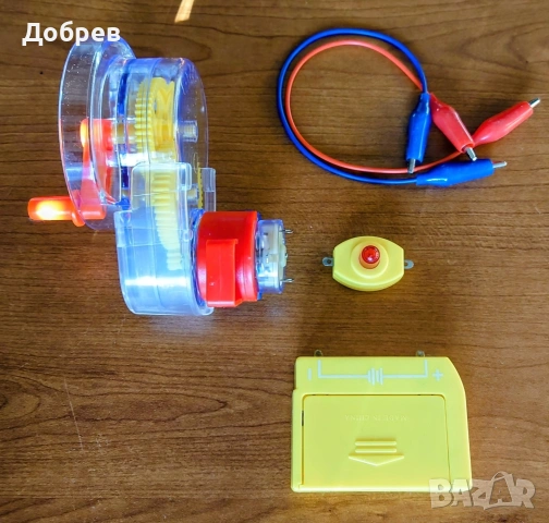 ЕЛЕКТРОМОТОР - ДИНАМО: Образователен комплект. Марка: Kosmos. Германия, снимка 6 - Електрически играчки - 50053328