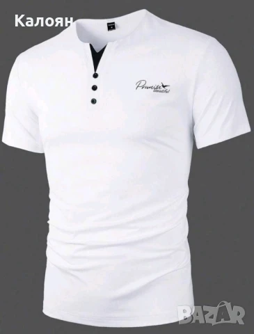 Мъжка бяла тениска Размер Л