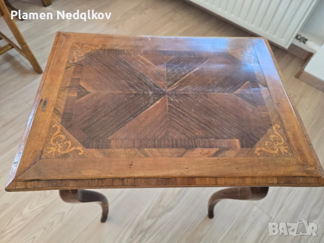 Масичка със украса от седеф., снимка 2 - Маси - 51710363