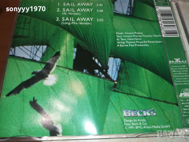 HANS HARTZ SAIL AWAY CD ВНОС GERMANY 1807241537, снимка 8 - CD дискове - 46623264