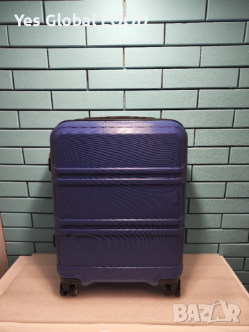 KONO твърд куфар 55 см 39 л с 4 колела и TSA ключалка тъмносин, снимка 5 - Куфари - 52403138