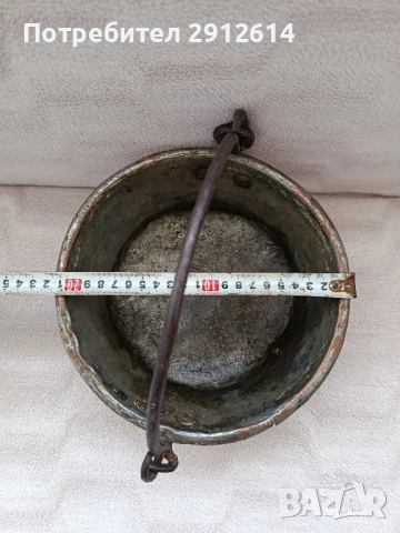 Старо медно канче , снимка 8 - Декорация за дома - 51590239