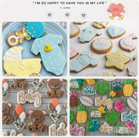 Baby бебешка количка краче боди резци резец тесто бисквитки фондан декорация торта , снимка 2 - Форми - 53921433