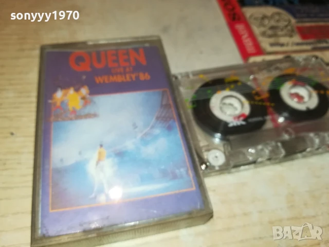 QUEEN LIVE AT WEMBLEY-TAPE 1708251901, снимка 13 - Аудио касети - 51395176