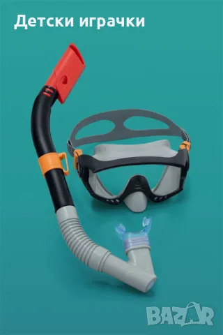 Комплект за гмуркане BESTWAY Spark Wave Set, маска, шнорхел, плавници, снимка 12 - Водни спортове - 50061767