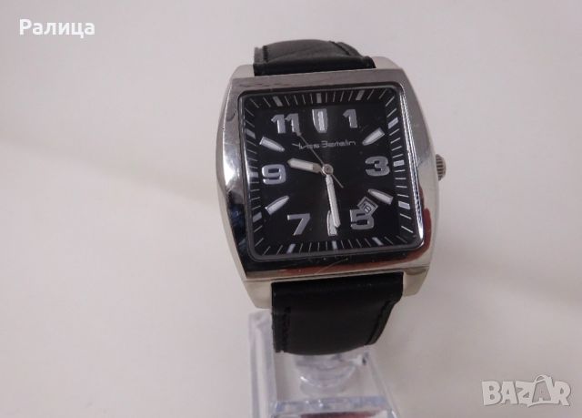 Френски кварцов часовник Yves Bertelin със стоманена каса, снимка 7 - Мъжки - 45482153
