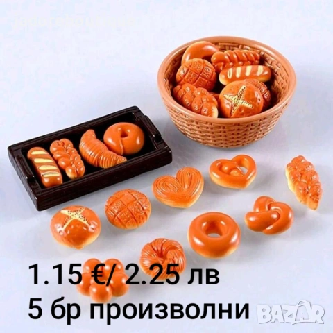 Декоративни елементи миниатюри от резин хранителни продукти/ напитки, снимка 16 - Други - 48859853