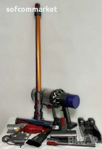 Вертикална прахосмукачка Dyson Cyclone V10 Absolute – С УСИЛЕНА БАТЕРИЯ + Гаранция!, снимка 2 - Прахосмукачки - 54228579