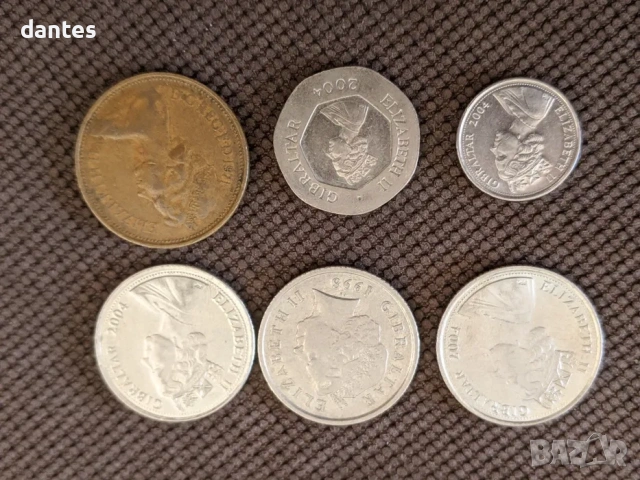 Монети от цял свят 185 бр. Кариби, Бахами, Арабски, Гибралтар, Великобритания, Канада, Мексико и др., снимка 11 - Нумизматика и бонистика - 54188317