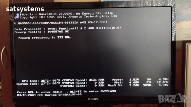 Дънна платка Jetway 865PEDAP Socket 478 CPU+FAN+RAM, снимка 9 - Дънни платки - 53213281
