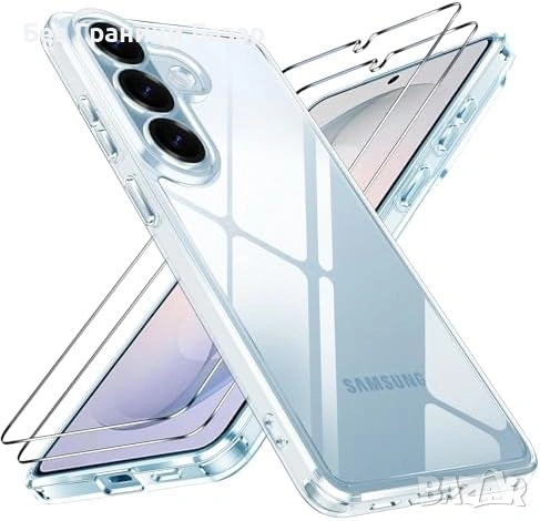 Нов Защитен калъф кейс Samsung Galaxy S26 5G прозрачен против удар с 2 протектора