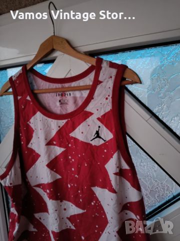 Nike Jordan Printed Poolside Tank Top - Мъжки Потник, снимка 2 - Спортни дрехи, екипи - 45284461