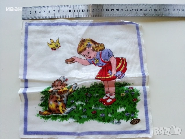 Стари,неупотребявани детски носни кърпи, снимка 3 - Колекции - 50682401