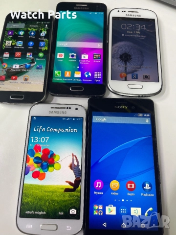 5 телефона Samsung s 4 mini s3 mini A3 и Sony, снимка 2 - Samsung - 52720691
