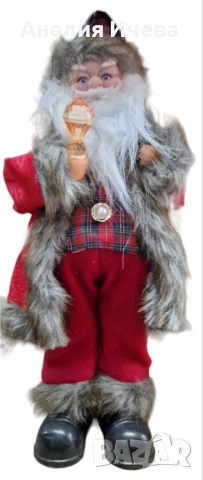 Декоративен Дядо Коледа със светеща факла , снимка 3 - Декорация за дома - 51873497