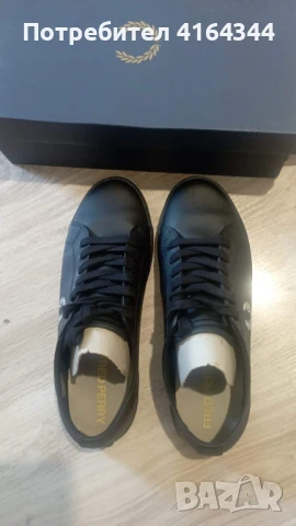 Черни кецове на  Fred Perry , снимка 2 - Кецове - 50736587