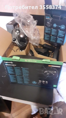 Волан с педали и скоростен лост Logitech, снимка 7 - Аксесоари - 53654942