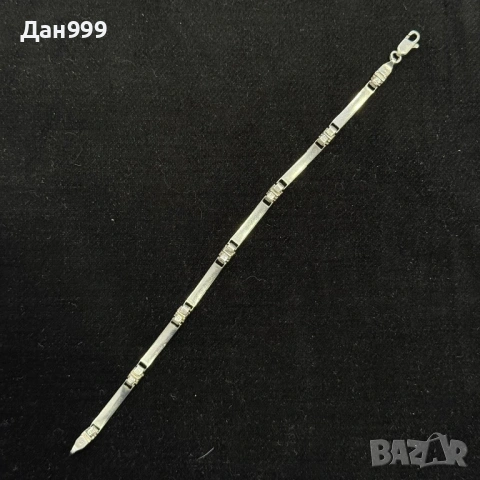 Красива сребърна гривна проба 925 