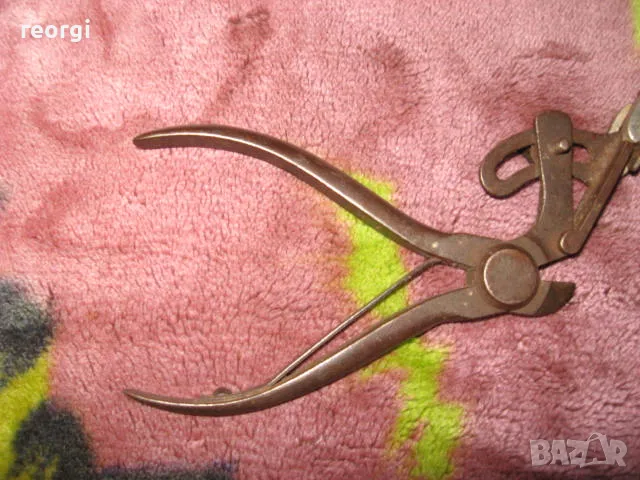 Клещи за правене на чапраз--Германия, снимка 3 - Антикварни и старинни предмети - 50130310