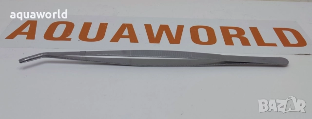 "ПРОМОЦИЯ" Пинсета със закривен връх 30см, снимка 3 - Оборудване за аквариуми - 52734679