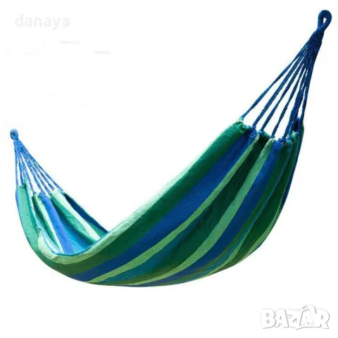 1722 Градински хамак от плат хамак люлка за къмпинг градина 190×80см, снимка 2 - Градински мебели, декорация  - 49761126