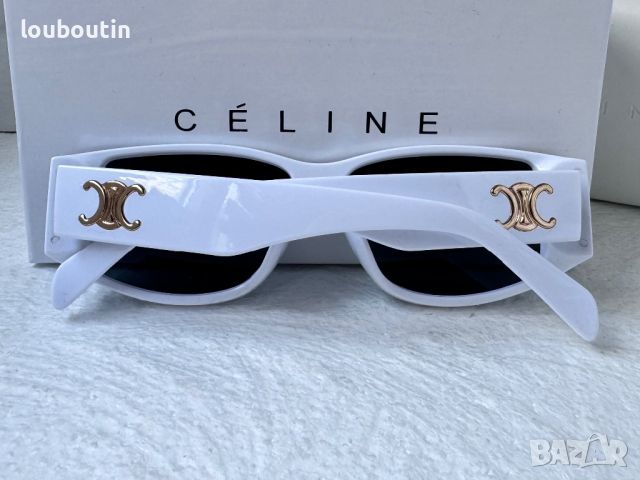 Celine 2024 дамски слънчеви очила бели черни , снимка 11 - Слънчеви и диоптрични очила - 46486926