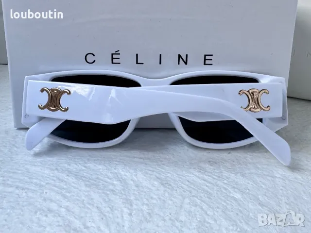 Celine 2024 дамски слънчеви очила бели черни, снимка 9 - Слънчеви и диоптрични очила - 47085018