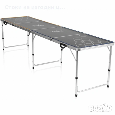 1бр/ MAXXMEE LED Beer Pong маса – парти маса с LED осветление, сгъваема и регулируема по височина, снимка 5 - Други игри - 53241259
