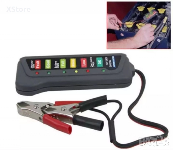 Тестер за автомобилен акумулатор 12V, снимка 5 - Аксесоари и консумативи - 52482331