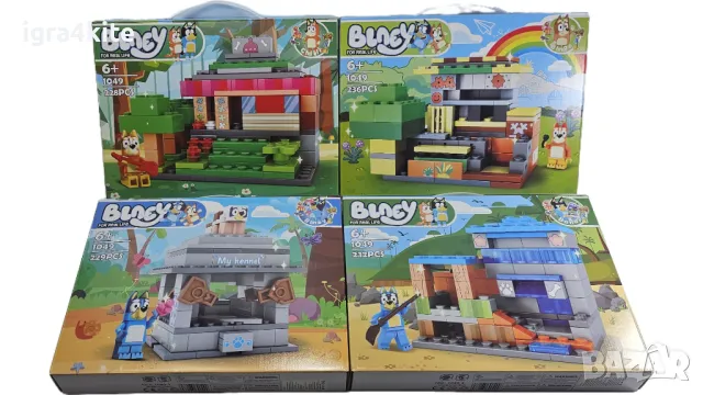 Голяма кутия 4 в 1 с конструктори кучето Блу от 925 ч. Bluey за 59лв. Блуи, снимка 2 - Конструктори - 49424395