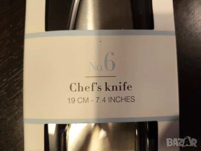 Smeg Chef's knife 19 см , снимка 2 - Прибори за хранене, готвене и сервиране - 53460478