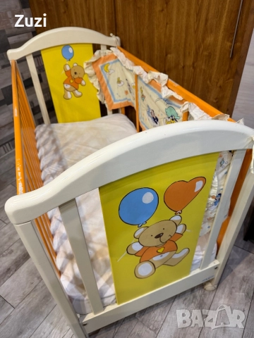 Детски матрак, протектор,  обиколници, чаршаф с ластик, снимка 8 - Кошарки - 52267905