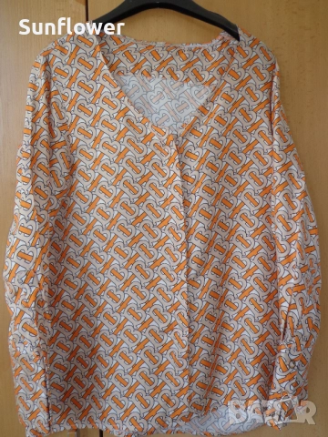 ОРИГИНАЛНА копринена риза /блуза BURBERRY от 100% коприна, снимка 3 - Ризи - 51722085