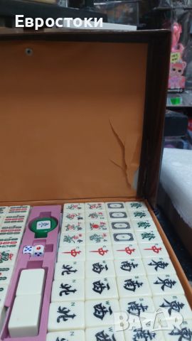 Комплект за маджонг LANYOTA, комплект за игра на китайски маджонг с куфар за носене, снимка 14 - Настолни игри - 45650831