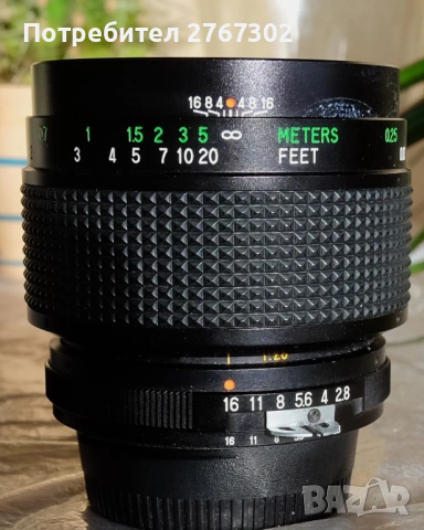 vivitar 55mm f/2.8 Macro Lens. Nikon Mount, снимка 3 - Обективи и филтри - 53516797
