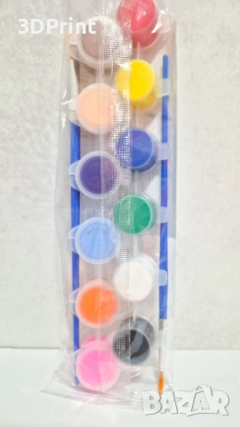 Комплект за оцветяване – 3D фигура Мики Маус + бои и палитра (17 см), снимка 6 - Рисуване и оцветяване - 53651214