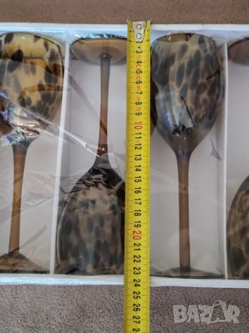 Винтидж чаши за бяло вино сервиз 6 броя, Амбър. , снимка 5 - Сервизи - 50737661