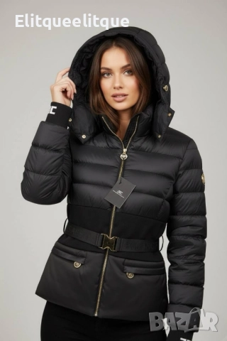 зимно яке с колан елизабет франчи, снимка 3 - Якета - 52415107