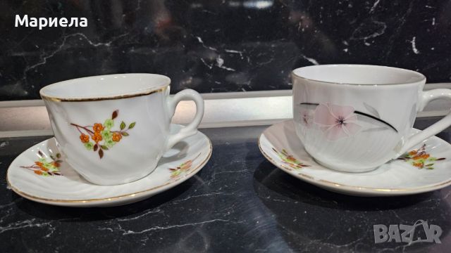 Старинни керамични чашки за кафе, снимка 7 - Сервизи - 45199440