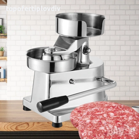 Професионална преса за бургер Commercial Burger Machine, 130mm, снимка 6 - Обзавеждане на кухня - 53718671
