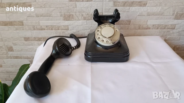 Стар немски телефон с вилка-  Siemens - 1950" година, снимка 7 - Антикварни и старинни предмети - 50765687