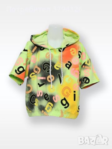Тениска за момиче с качулка CEGISA, снимка 4 - Детски тениски и потници - 46448059