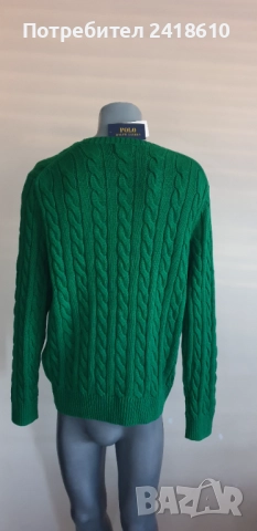 POLO Ralph Lauren Cable Cotton / Knit Mens Size L НОВО! ОРИГИНАЛ! Мъжки Пуловер!, снимка 6 - Пуловери - 51572409