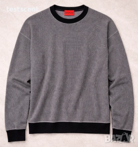 €160 Мъжки пуловер с дълъг ръкав Men's Hugo Boss Scol Sweater в черно Размер L