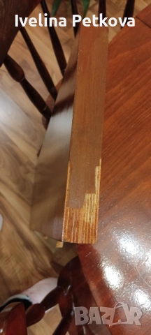 Трапезна разтегателна маса с четири стола , снимка 3 - Маси - 53424499